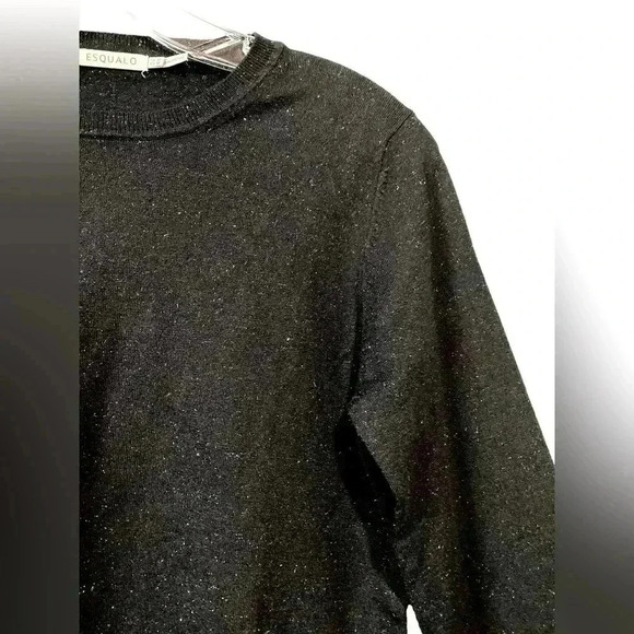 NWOT Esqualo, Sparkling Long-Sleeve Pullover, Medium, Black - Picture 3 of 9